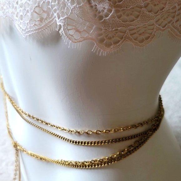 Fashion Gold Color Necklace 108" - Picture 2 of 8